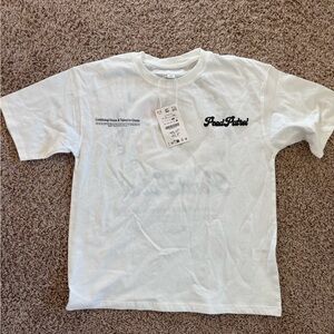 Zara Off-White Graphic Tee